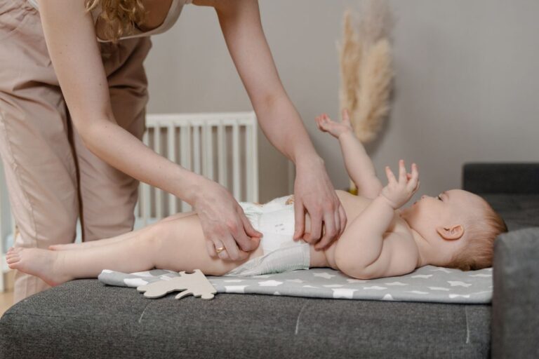 Cambio de pañales para bebés