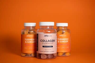 Gomitas de suplementos vitamínicos y colágeno