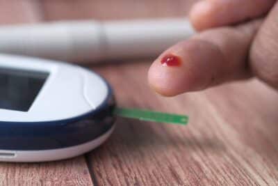 Medidor de glucosa en sangre para diabetes