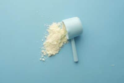 Polvo de proteína whey y caseína