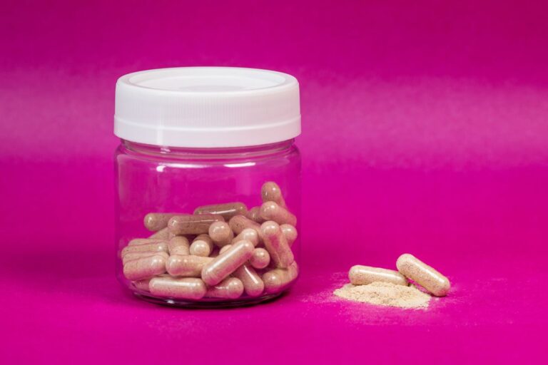 Suplementos de glutamina en cápsulas