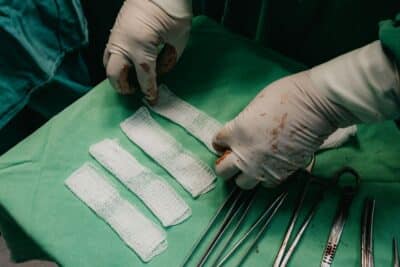 Gasas médicas estériles para cirugía